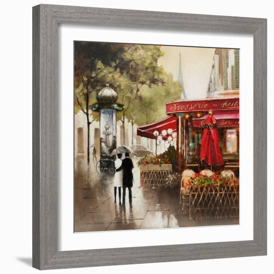 Paris in the Rain-E. Anthony Orme-Framed Art Print