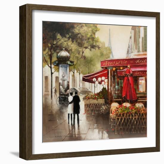 Paris in the Rain-E. Anthony Orme-Framed Art Print