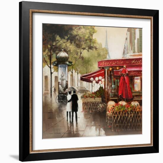 Paris in the Rain-E. Anthony Orme-Framed Art Print