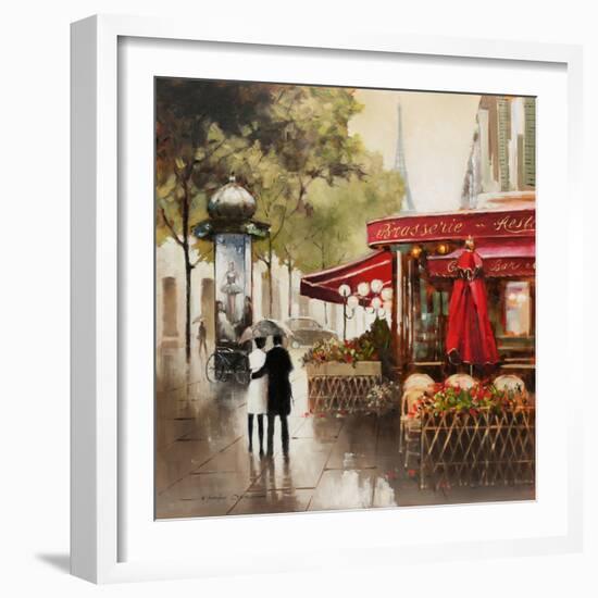 Paris in the Rain-E. Anthony Orme-Framed Art Print