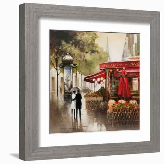 Paris in the Rain-E. Anthony Orme-Framed Art Print