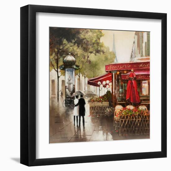 Paris in the Rain-E. Anthony Orme-Framed Art Print