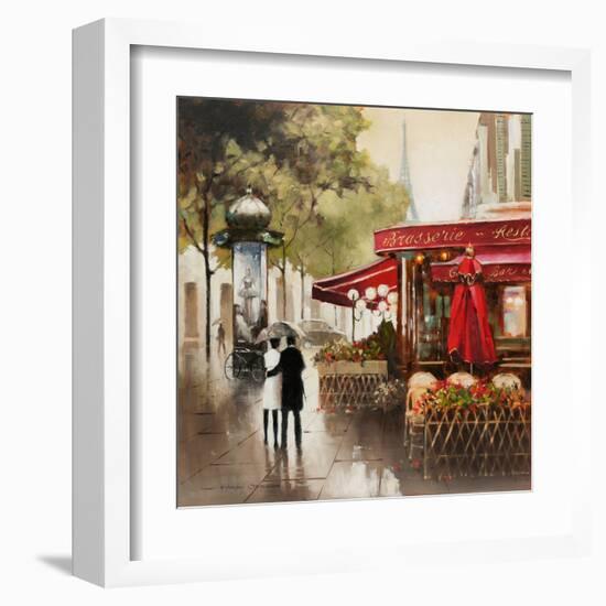 Paris in the Rain-E. Anthony Orme-Framed Art Print