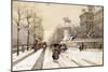 Paris in Winter-Eugene Galien-Laloue-Mounted Giclee Print