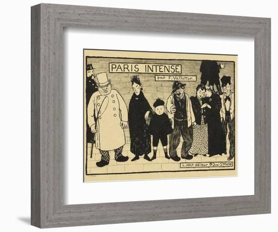 Paris Intense, 1893-94-Félix Vallotton-Framed Giclee Print