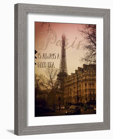 Paris Is Always a Good Idea-Tina Lavoie-Framed Giclee Print