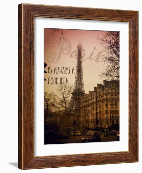 Paris Is Always a Good Idea-Tina Lavoie-Framed Giclee Print