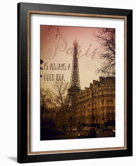 Paris Is Always a Good Idea-Tina Lavoie-Framed Giclee Print