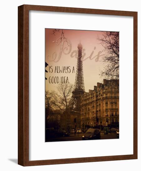 Paris Is Always a Good Idea-Tina Lavoie-Framed Giclee Print