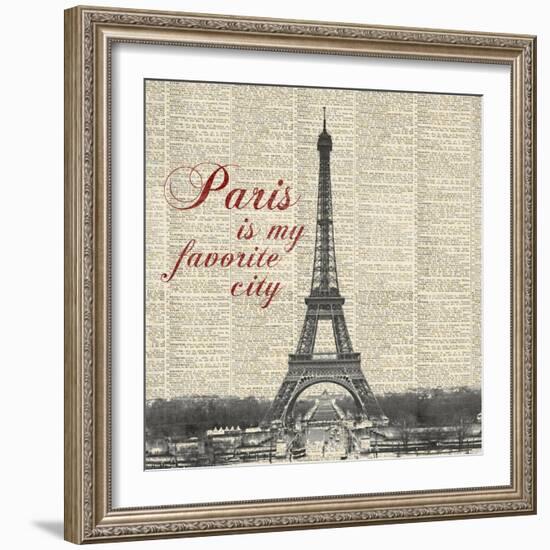 Paris is my Favorite City-Michael Marcon-Framed Art Print