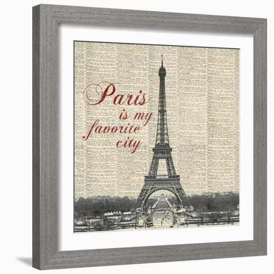 Paris is my Favorite City-Michael Marcon-Framed Art Print