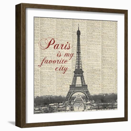 Paris is my Favorite City-Michael Marcon-Framed Art Print