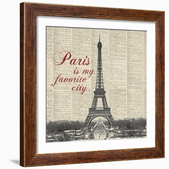 Paris is my Favorite City-Michael Marcon-Framed Art Print