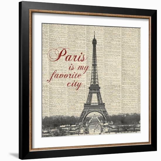 Paris is my Favorite City-Michael Marcon-Framed Art Print