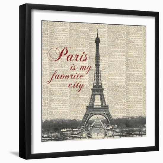 Paris is my Favorite City-Michael Marcon-Framed Art Print