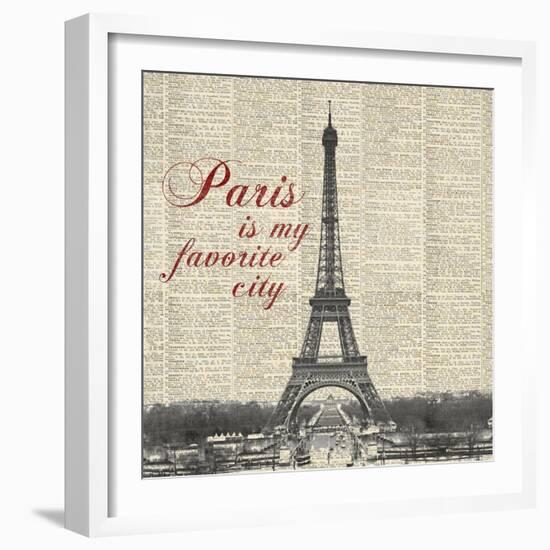 Paris is my Favorite City-Michael Marcon-Framed Art Print