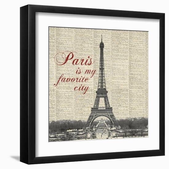 Paris is my Favorite City-Michael Marcon-Framed Art Print