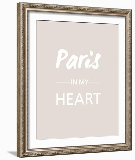 Paris is my Heart - Fawn-Sasha Blake-Framed Giclee Print