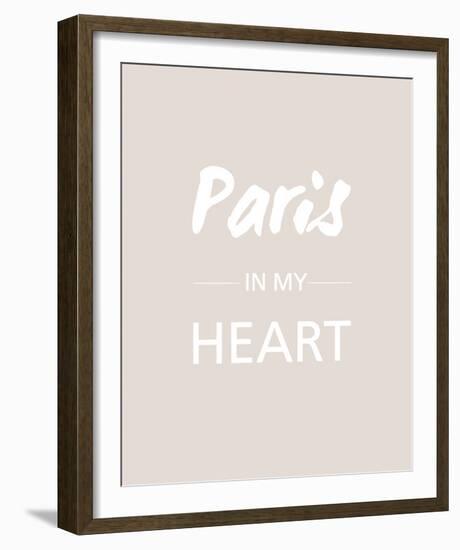 Paris is my Heart - Fawn-Sasha Blake-Framed Giclee Print