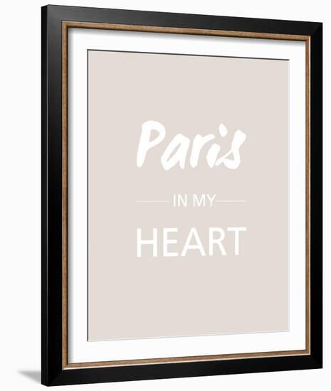 Paris is my Heart - Fawn-Sasha Blake-Framed Giclee Print