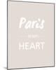 Paris is my Heart - Fawn-Sasha Blake-Mounted Giclee Print