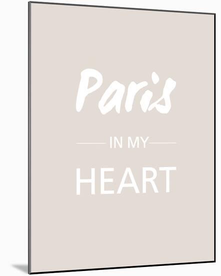 Paris is my Heart - Fawn-Sasha Blake-Mounted Giclee Print