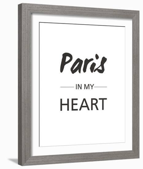 Paris is my Heart-Sasha Blake-Framed Giclee Print