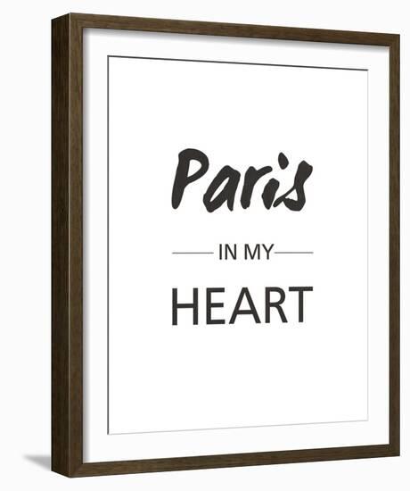 Paris is my Heart-Sasha Blake-Framed Giclee Print