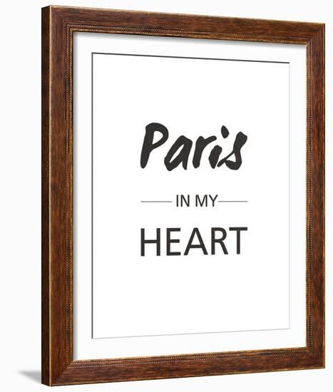 Paris is my Heart-Sasha Blake-Framed Giclee Print