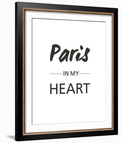 Paris is my Heart-Sasha Blake-Framed Giclee Print