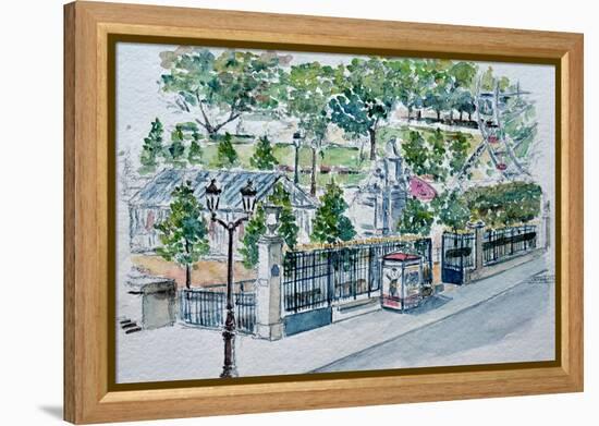 Paris, Jardin Des Tuileries-Anthony Butera-Framed Premier Image Canvas