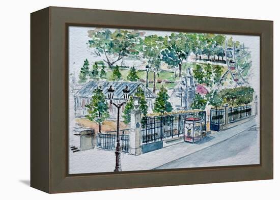 Paris, Jardin Des Tuileries-Anthony Butera-Framed Premier Image Canvas