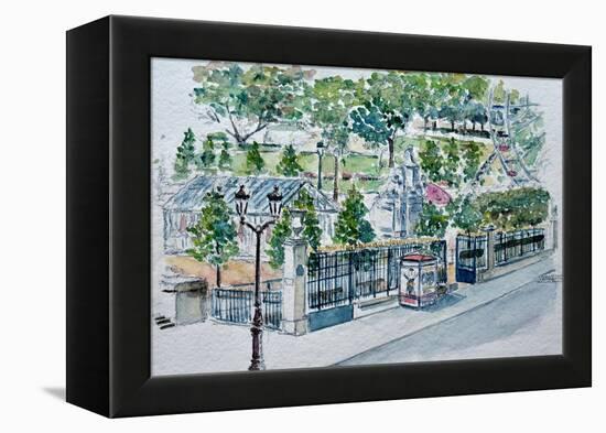 Paris, Jardin Des Tuileries-Anthony Butera-Framed Premier Image Canvas