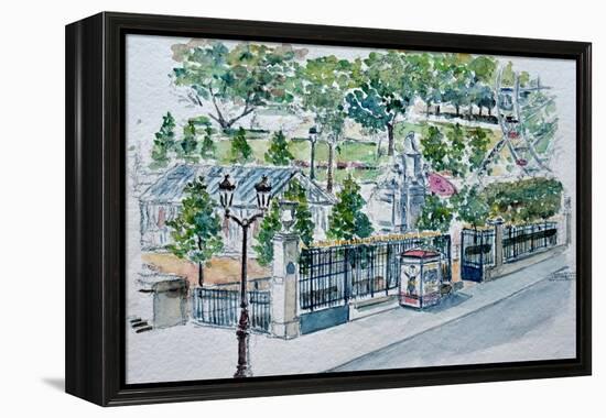 Paris, Jardin Des Tuileries-Anthony Butera-Framed Premier Image Canvas