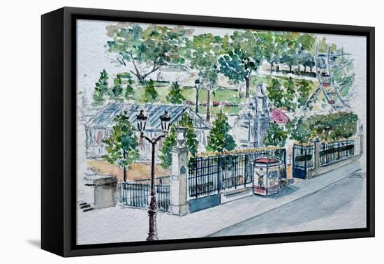 Paris, Jardin Des Tuileries-Anthony Butera-Framed Premier Image Canvas