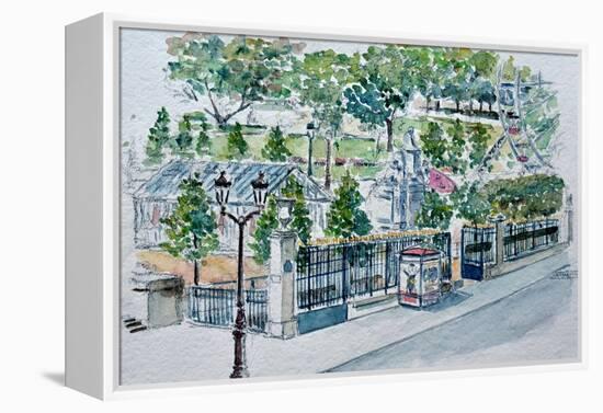 Paris, Jardin Des Tuileries-Anthony Butera-Framed Premier Image Canvas