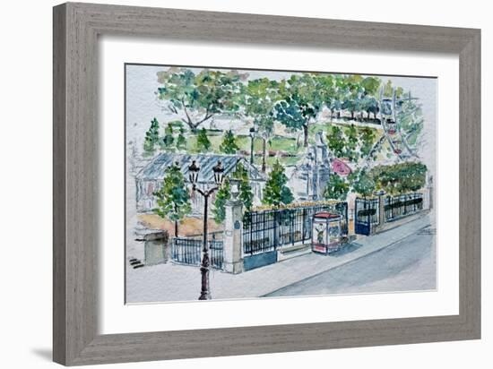 Paris, Jardin Des Tuileries-Anthony Butera-Framed Giclee Print