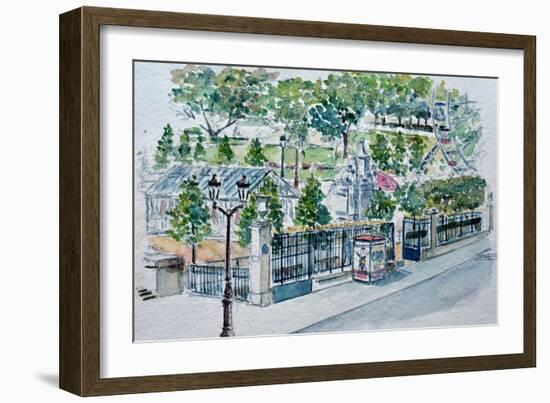 Paris, Jardin Des Tuileries-Anthony Butera-Framed Giclee Print