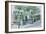 Paris, Jardin Des Tuileries-Anthony Butera-Framed Giclee Print