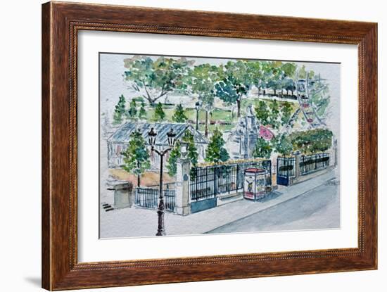 Paris, Jardin Des Tuileries-Anthony Butera-Framed Giclee Print