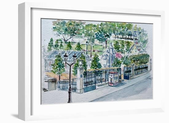 Paris, Jardin Des Tuileries-Anthony Butera-Framed Giclee Print