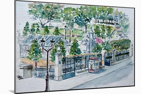 Paris, Jardin Des Tuileries-Anthony Butera-Mounted Giclee Print