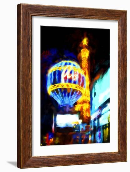 Paris Je t'aime - In the Style of Oil Painting-Philippe Hugonnard-Framed Giclee Print