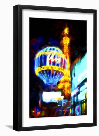 Paris Je t'aime - In the Style of Oil Painting-Philippe Hugonnard-Framed Giclee Print