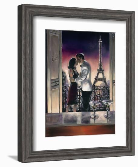 Paris Kiss-Brent Heighton-Framed Art Print