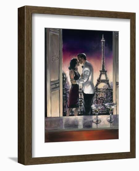 Paris Kiss-Brent Heighton-Framed Art Print