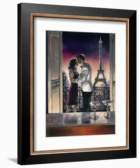 Paris Kiss-Brent Heighton-Framed Art Print