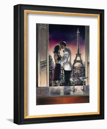 Paris Kiss-Brent Heighton-Framed Art Print