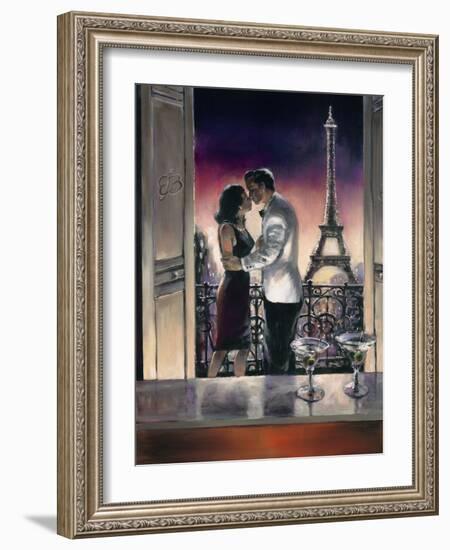 Paris Kiss-Brent Heighton-Framed Art Print