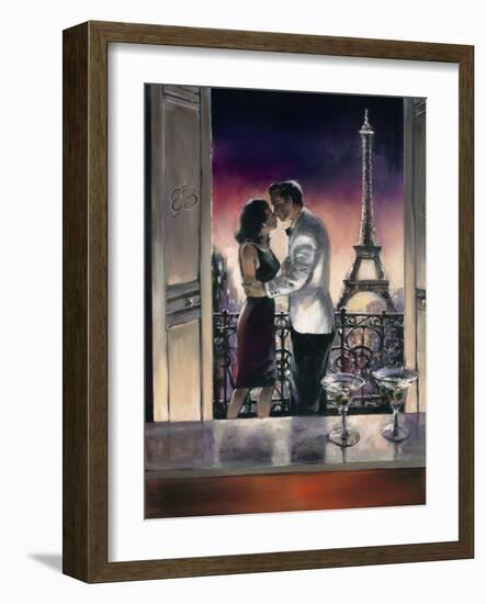 Paris Kiss-Brent Heighton-Framed Art Print